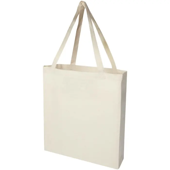Bolsa Tote con refuerzos de algodón reciclado GRS de 140 g/m² Algodón reciclado certificado GRS, 140 g/m2 - Feun miniatura 1