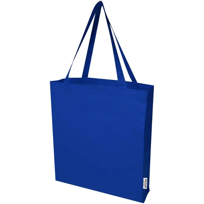 Bolsa Tote con refuerzos de algodón reciclado GRS de 140 g/m² Algodón reciclado certificado GRS, 140 g/m2 - Feun miniatura 1