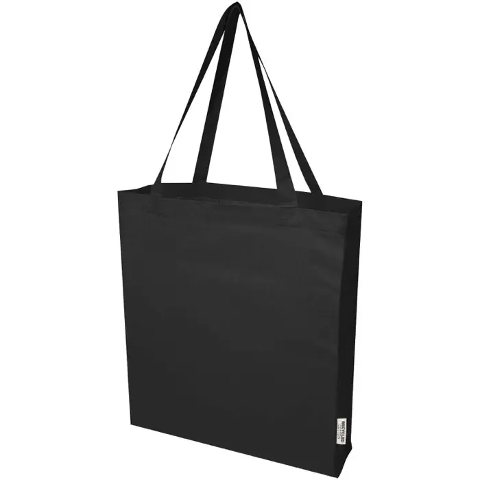 Bolsa Tote con refuerzos de algodón reciclado GRS de 140 g/m² Algodón reciclado certificado GRS, 140 g/m2 - Feun miniatura 1