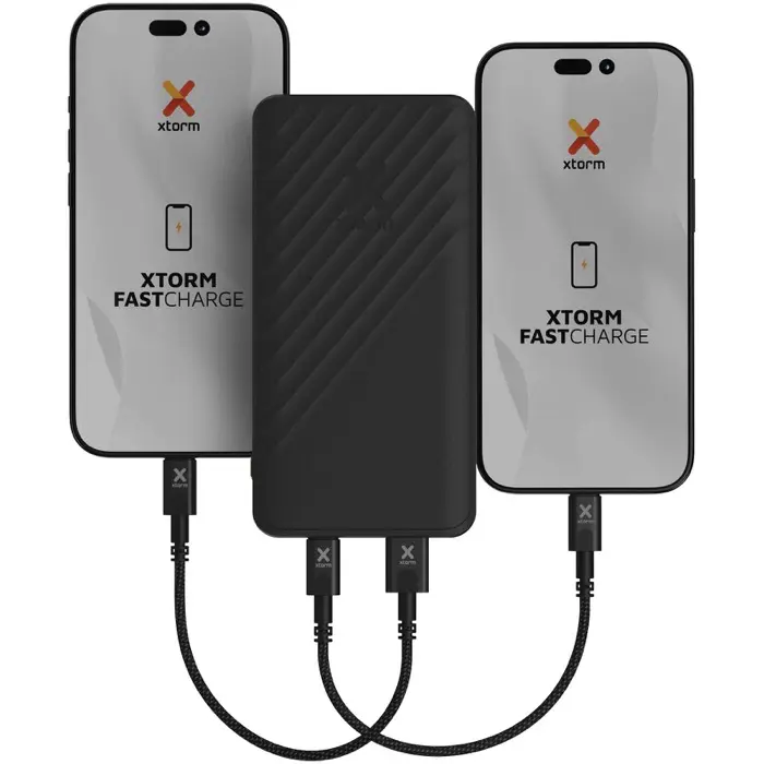 Batería externa de carga rápida de 15 W y 10 000 mAh Plástico ABS reciclado - Anes miniatura 4