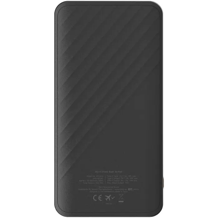 Batería externa de carga rápida de 15 W y 20 000 mAh Plástico ABS reciclado - Ixep miniatura 3