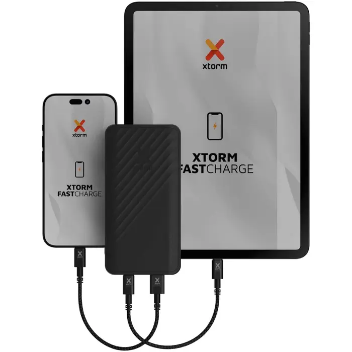 Batería externa de carga rápida de 15 W y 20 000 mAh Plástico ABS reciclado - Ixep miniatura 6