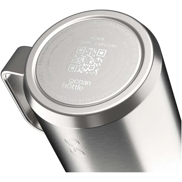 Taza de viaje isotérmica de 350 ml “Ocean Bottle” Acero inoxidable reciclado - Mued miniatura 5
