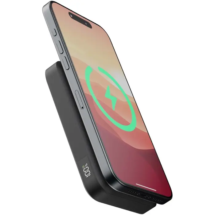 Batería externa inalámbrica magnética de 10 000 mAh Plástico ABS reciclado, PC reciclado - Iton miniatura 4