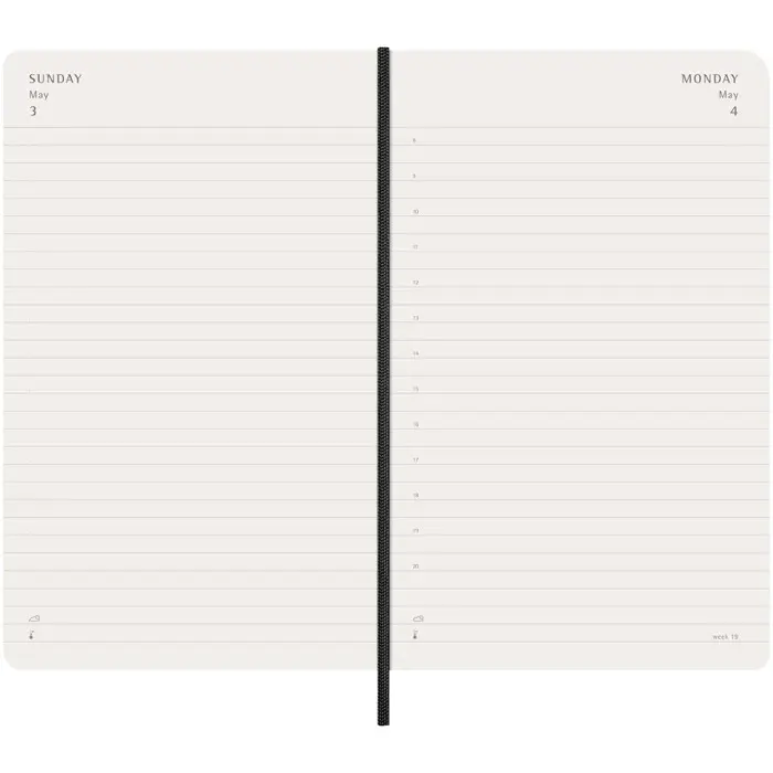 Agenda diaria de 12 meses con tapa blanda Plástico de poliuretano, Papel certificado FSC - Omit miniatura 5