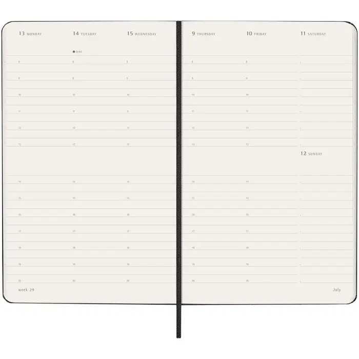 Agenda vertical L de 12 meses con tapa dura Plástico PP, Papel certificado FSC - Efud miniatura 6