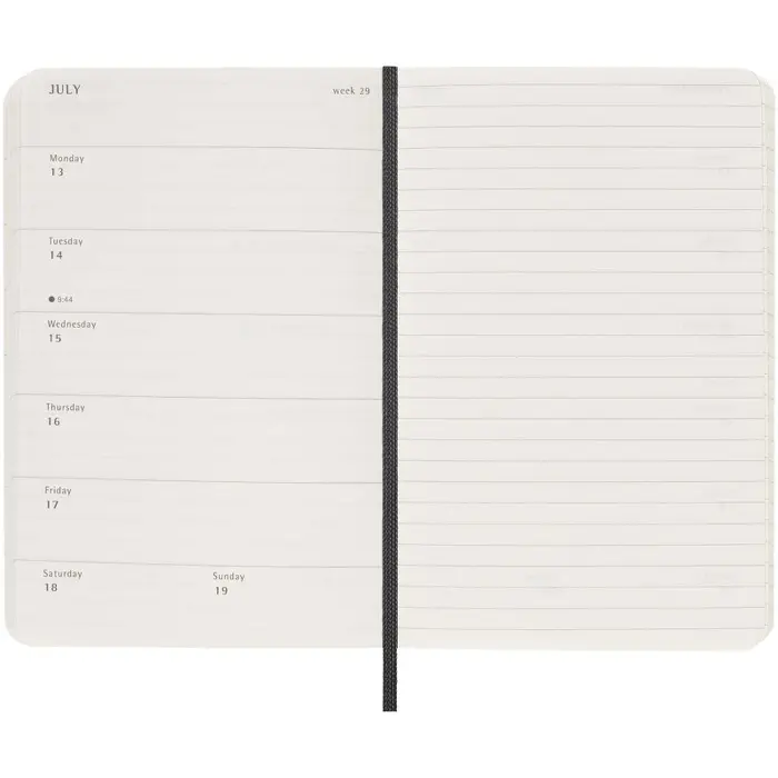 Agenda semanal de bolsillo de 12 meses con tapa blanda Papel certificado FSC - Xoir miniatura 6