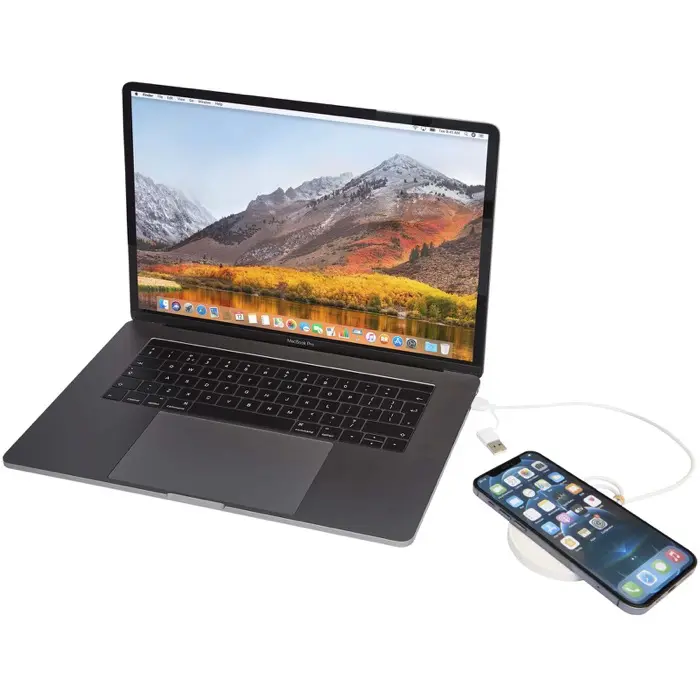 Base de carga inalámbrica de plástico reciclado de 15 W Plástico ABS reciclado - Ifix miniatura 7