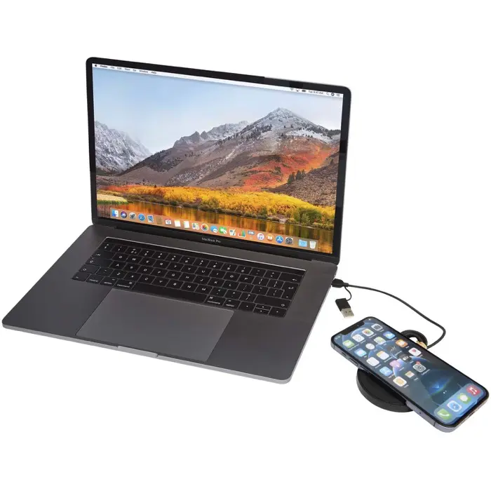 Base de carga inalámbrica de plástico reciclado de 15 W Plástico ABS reciclado - Ifix miniatura 7