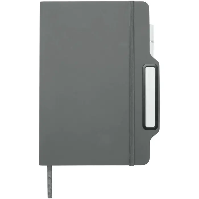 Libreta de tapa dura A5 con combinación de bolígrafo y lápiz Papel certificado FSC, Plástico de poliuretano - Ecib miniatura 2