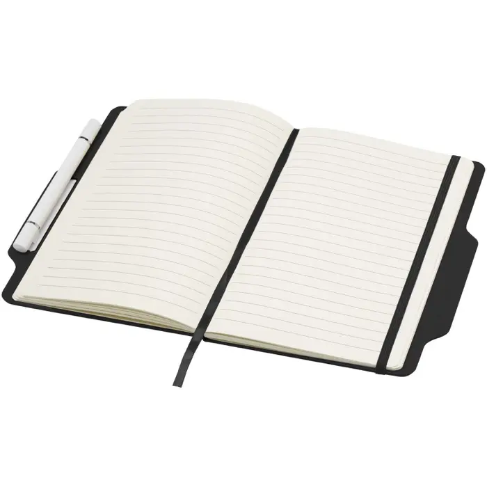 Libreta de tapa dura A5 con combinación de bolígrafo y lápiz Papel certificado FSC, Plástico de poliuretano - Ecib miniatura 4