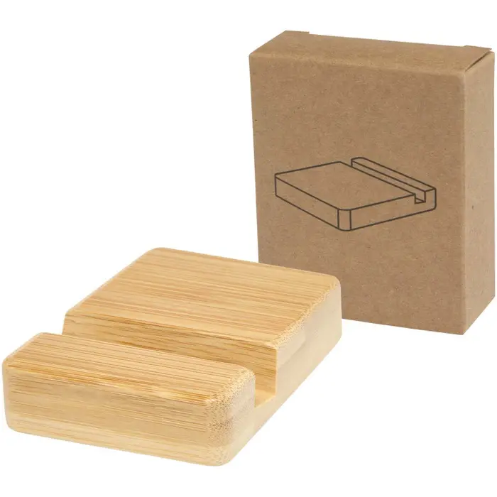 Soporte para teléfono de bambú Bambú certificado FSC - Ocfi miniatura 1