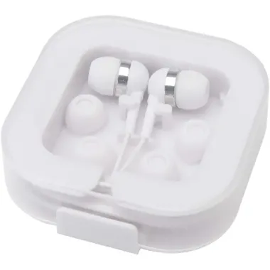 Auriculares tipo C con cable y caja de plástico reciclado Plástico ABS reciclado - Ogxo