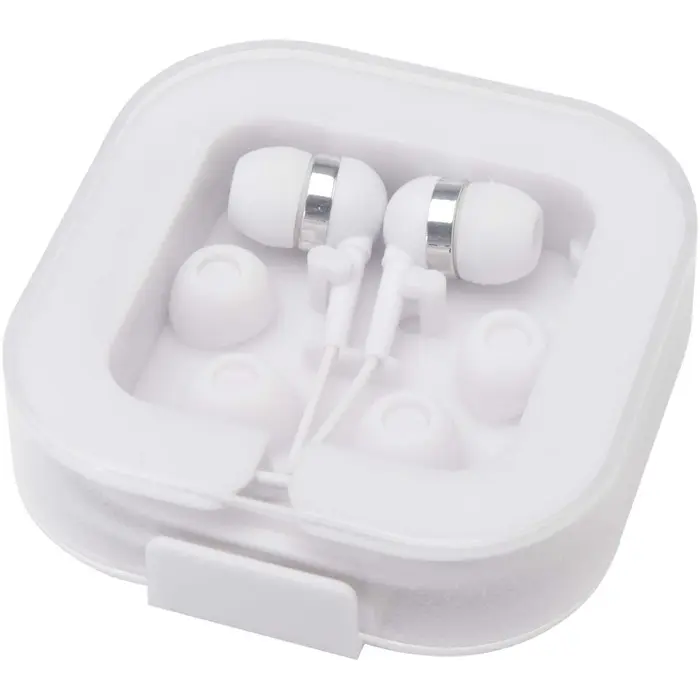 Auriculares tipo C con cable y caja de plástico reciclado Plástico ABS reciclado - Ogxo miniatura 1