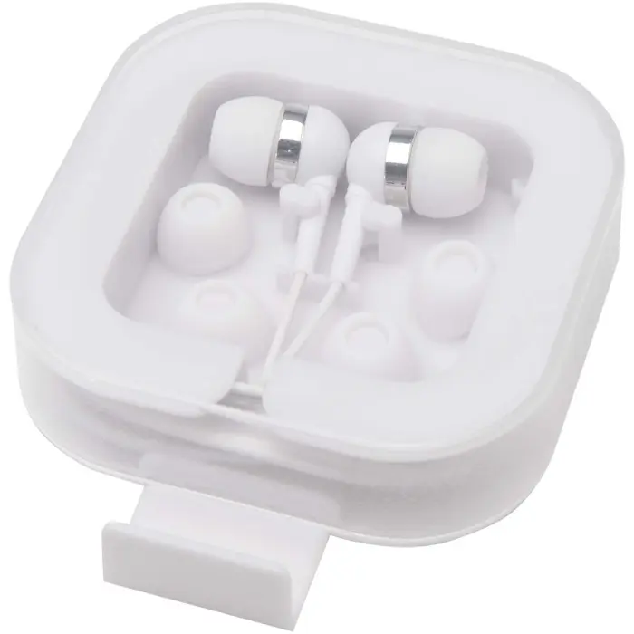 Auriculares tipo C con cable y caja de plástico reciclado Plástico ABS reciclado - Ogxo miniatura 4
