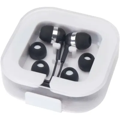 Auriculares tipo C con cable y caja de plástico reciclado Plástico ABS reciclado - Ogxo