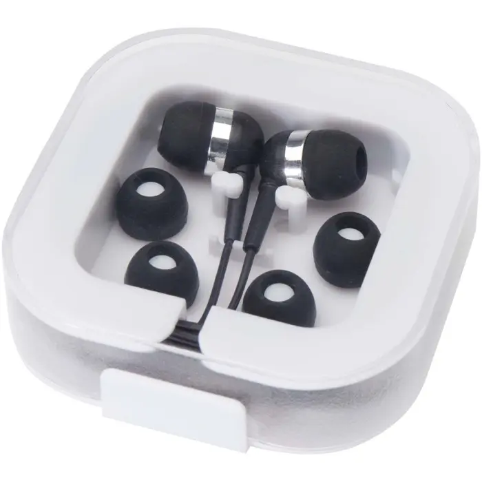 Auriculares tipo C con cable y caja de plástico reciclado Plástico ABS reciclado - Ogxo miniatura 1