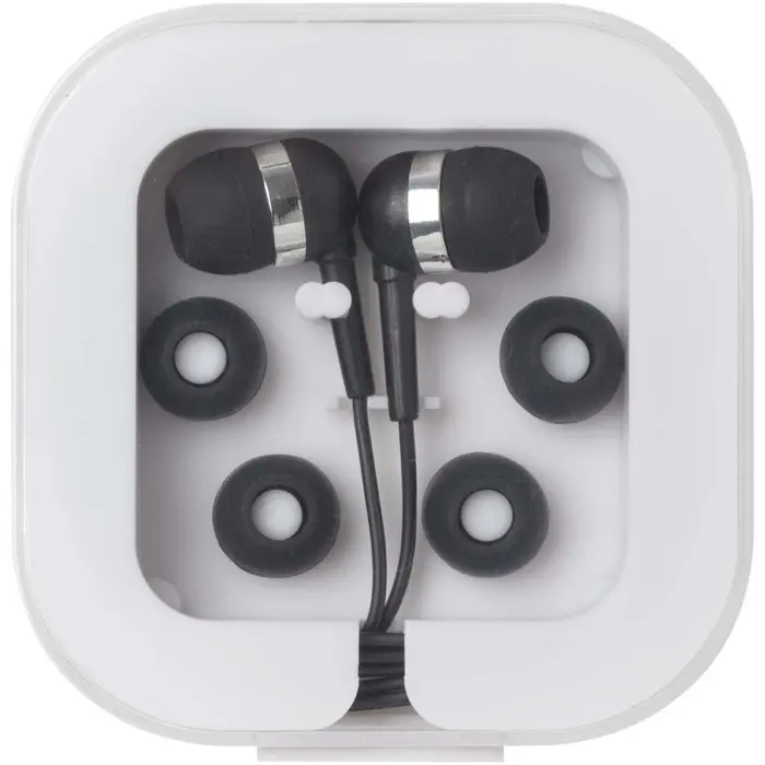 Auriculares tipo C con cable y caja de plástico reciclado Plástico ABS reciclado - Ogxo miniatura 2
