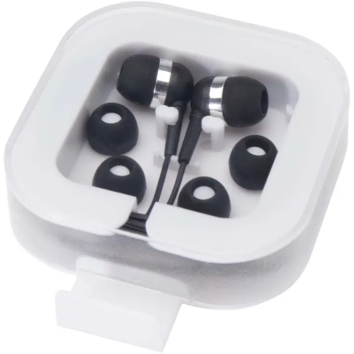 Auriculares tipo C con cable y caja de plástico reciclado Plástico ABS reciclado - Ogxo miniatura 4
