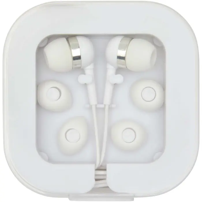 Auriculares tipo C con cable y caja de plástico reciclado Plástico ABS reciclado - Opuz miniatura 2