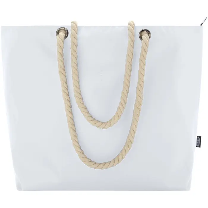 Bolsa de playa refrigeradora de material reciclado GRS con asas de cuerda Poliéster reciclado con certificado GRS - Anxe miniatura 2