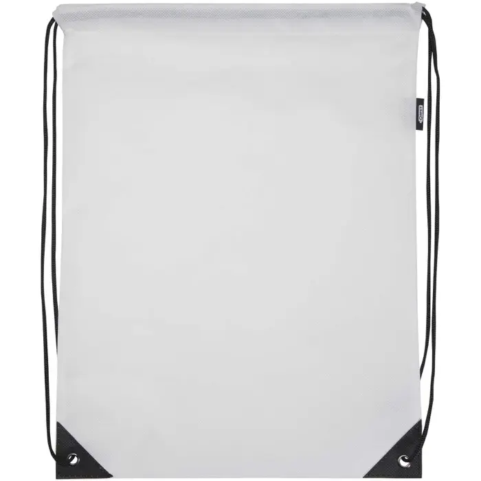 Bolsa de tela sin tejer de material reciclado GRS con cordón de 5 l Poliéster reciclado con certificado GRS - Unxa miniatura 2