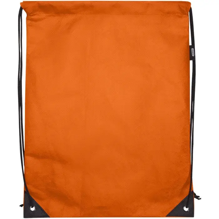 Bolsa de tela sin tejer de material reciclado GRS con cordón de 5 l Poliéster reciclado con certificado GRS - Unxa miniatura 2