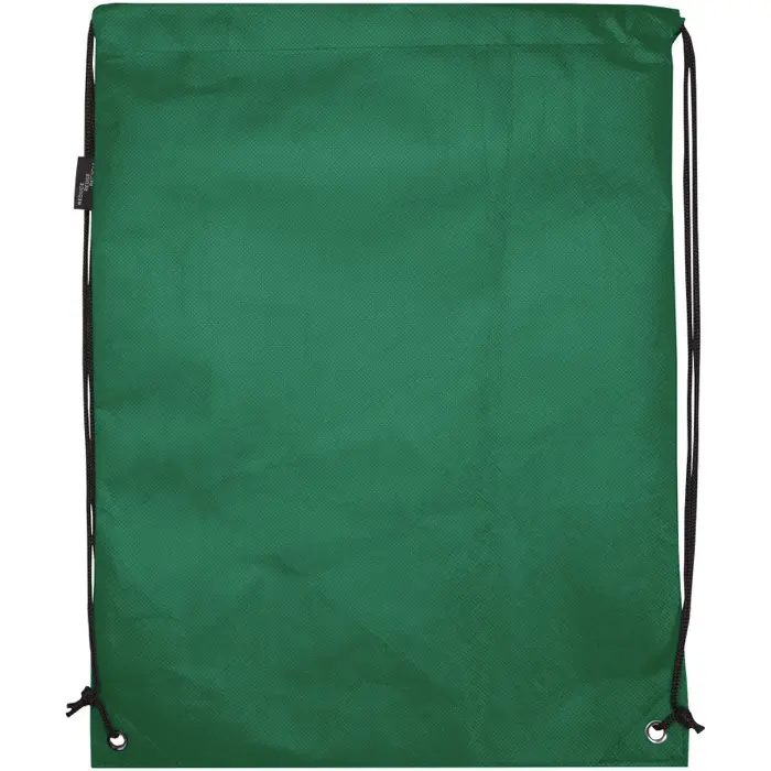 Bolsa de tela sin tejer de material reciclado GRS con cordón de 5 l Poliéster reciclado con certificado GRS - Unxa miniatura 3