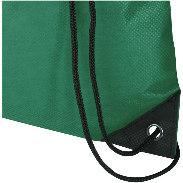 Bolsa de tela sin tejer de material reciclado GRS con cordón de 5 l Poliéster reciclado con certificado GRS - Unxa miniatura 4