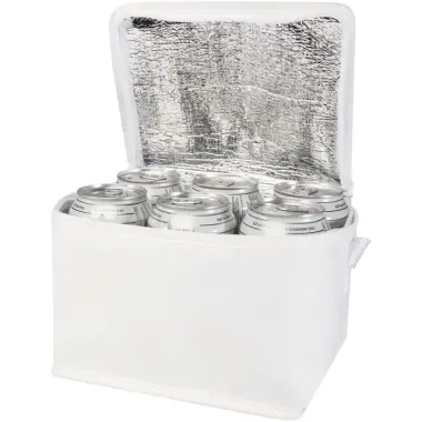 Bolsa isotérmica para 6 latas no tejida de material reciclado GRS de 4 l Poliéster reciclado con certificado GRS - Abdu