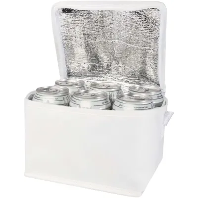 Bolsa isotérmica para 6 latas no tejida de material reciclado GRS de 4 l Poliéster reciclado con certificado GRS - Abdu