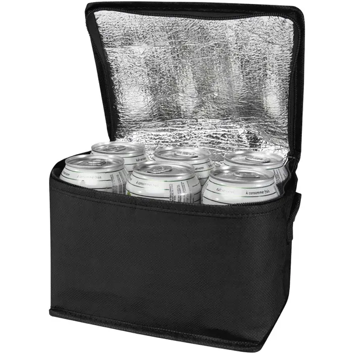 Bolsa isotérmica para 6 latas no tejida de material reciclado GRS de 4 l Poliéster reciclado con certificado GRS - Abdu miniatura 1