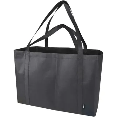 Bolsa Tote no tejida de material reciclado GRS extragrande de 65 l Poliéster reciclado con certificado GRS - Ileb
