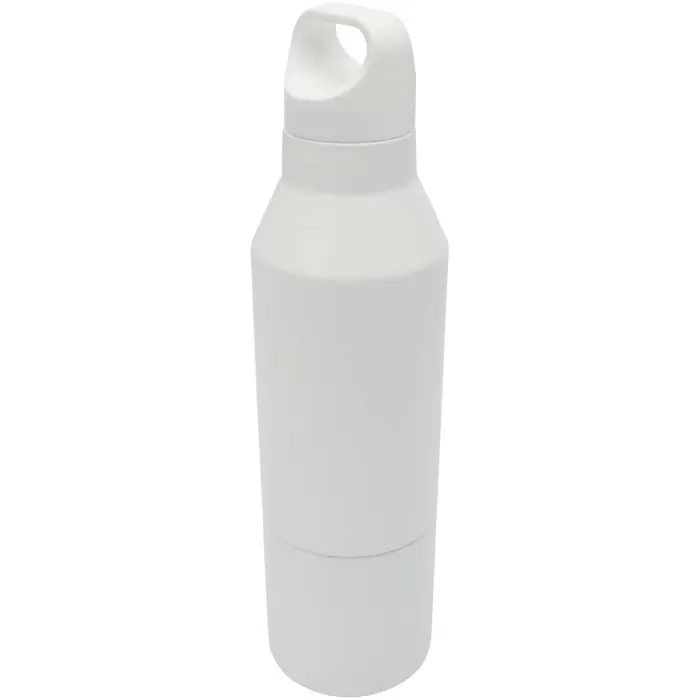 Botella isotérmica de acero inoxidable reciclado de 600 ml con certificado RCS y vaso de 300 ml Acero inoxidable reciclado - Sure miniatura 1