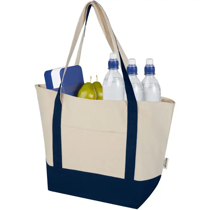 Bolsa Tote de algodón reciclado GRS de 320 g/m² Algodón reciclado certificado GRS, 320 g/m2 - Waid miniatura 4