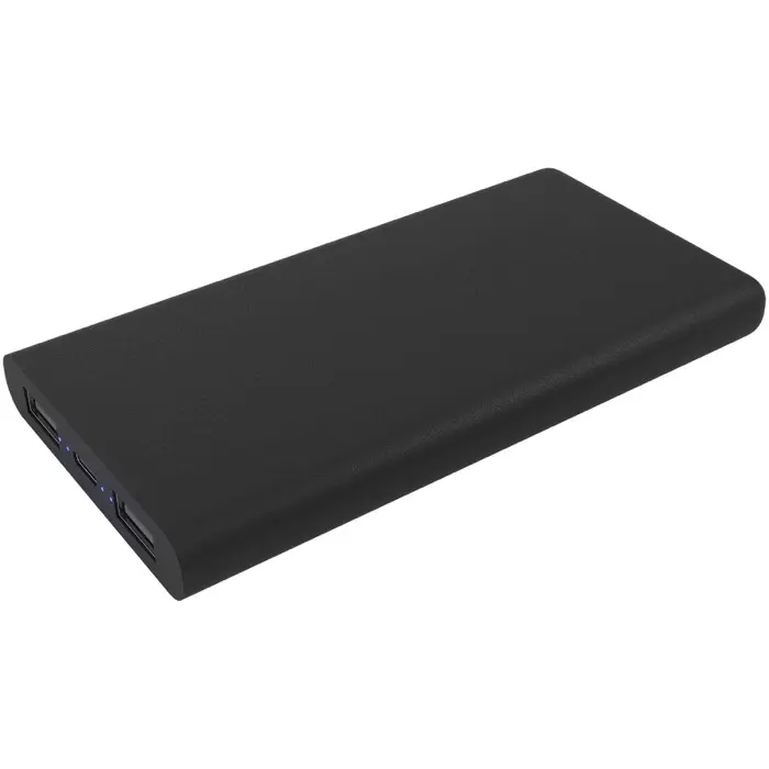 Batería externa inalámbrica de caucho luminosa de 10 000 mAh Plástico ABS, Caucho, Plástico PET reciclado - Ebin miniatura 4