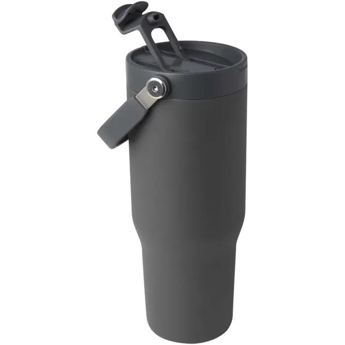 Vaso con aislamiento al vacío de cobre de acero inoxidable reciclado certificado RCS de 900 ml y con tapa de doble función Acero inoxidable reciclado certificado RCS - Ebyi miniatura 5