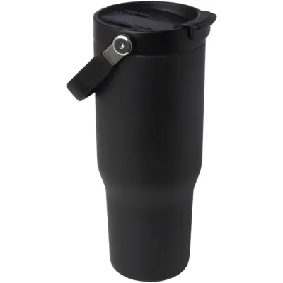 Vaso con aislamiento al vacío de cobre de acero inoxidable reciclado certificado RCS de 900 ml y con tapa de doble función Acero inoxidable reciclado certificado RCS - Ebyi