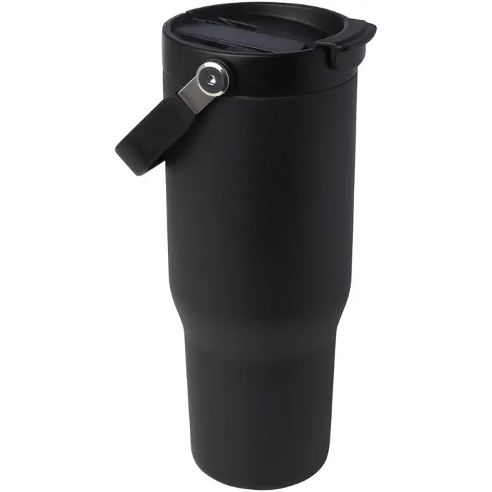 Vaso con aislamiento al vacío de cobre de acero inoxidable reciclado certificado RCS de 900 ml y con tapa de doble función Acero inoxidable reciclado certificado RCS - Ebyi miniatura 1