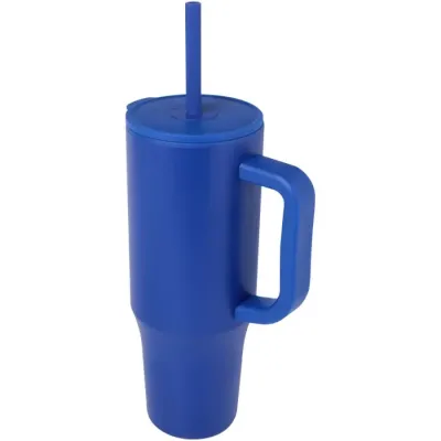 Vaso con aislamiento de 900 ml con certificado RCS y pajita de silicona 90% Acero inoxidable reciclado, 10% Plástico PP - Acav