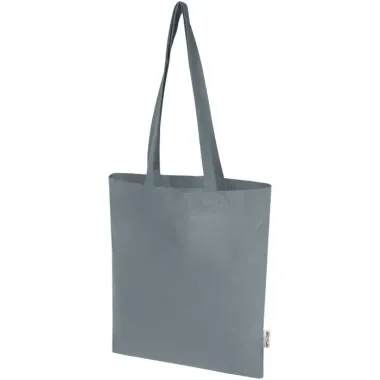 Bolsa Tote de 7 L de algodón reciclado de 140 g/m² con certificado GRS 60% Algodón reciclado certificado GRS, 40% Poliéster reciclado con certificado GRS, 140 g/ - Fane