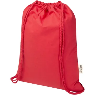 Bolsa de 5 L con cordón de algodón reciclado de 140 g/m² con certificado GRS 60% Algodón reciclado certificado GRS, 40% Poliéster reciclado con certificado GRS, 140 g/ - Pait