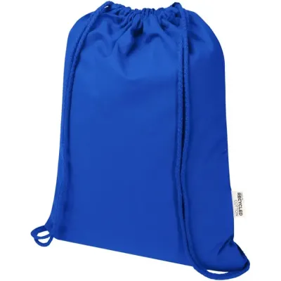 Bolsa de 5 L con cordón de algodón reciclado de 140 g/m² con certificado GRS 60% Algodón reciclado certificado GRS, 40% Poliéster reciclado con certificado GRS, 140 g/ - Pait