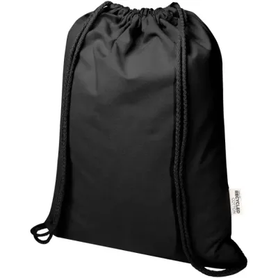 Bolsa de 5 L con cordón de algodón reciclado de 140 g/m² con certificado GRS 60% Algodón reciclado certificado GRS, 40% Poliéster reciclado con certificado GRS, 140 g/ - Pait