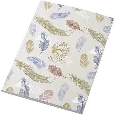 Libreta A5 de tapa blanda con 50 hojas Papel certificado FSC, Papel de cartón - Yuev