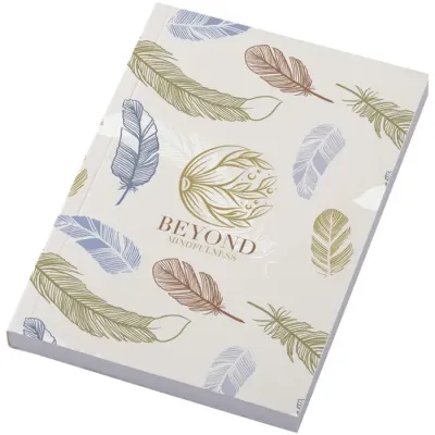 Libreta A6 de tapa blanda con 100 hojas Papel certificado FSC, Papel de cartón - Zeab