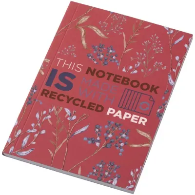 Libreta A6 de tapa blanda con 50 hojas de papel reciclado Papel reciclado, 80% Cartón reciclado, 20% Papel de cartón - Ejje