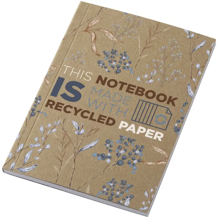 Libreta A6 de tapa blanda craft con 50 hojas de papel reciclado Papel reciclado, Papel kraft reciclado - Gaak miniatura 1