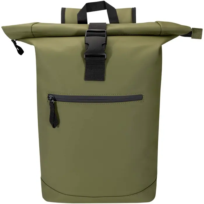 Mochila de 15" y 18 L con parte superior enrollable de material reciclado con certificado GRS PU reciclado GRS - Puuv miniatura 2