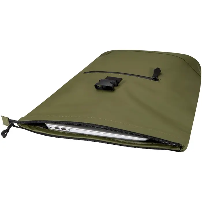 Mochila de 15" y 18 L con parte superior enrollable de material reciclado con certificado GRS PU reciclado GRS - Puuv miniatura 4